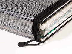 EVA Mesh Zippa Bag Foolscap Black HC Pack of 3 - Al Masam Stationery LLC