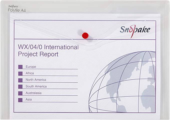 Polyfile A4 Clear Pack of 5 - Al Masam Stationery LLC