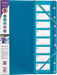 FILELASTIC A-Z/1-8 INDEX  RAINBOW COLOR ASSORTED (Pack of 5) - Al Masam Stationery LLC