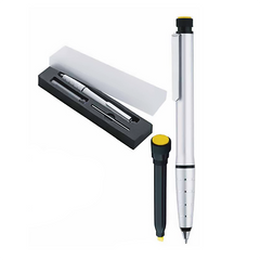 AMS- SP 302 - UMA Metal Pen with Highlighter - Al Masam Stationery LLC