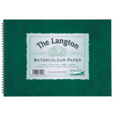 Daler Rowney Langton Watercolour Spirals NOT Surface 300gsm 12 x 9 Inch - Al Masam Stationery LLC