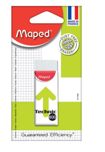 Maped Eraser Tecnic 600 Blister pack - Al Masam Stationery LLC