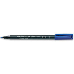 Staedtler 318-03 Lumocolor OHP Permanent marker blue box of 10 pcs - Al Masam Stationery LLC