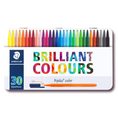 Staedtler 323-M30 Triplus Fibre-Tip pen metal set 30 Colors - Al Masam Stationery LLC