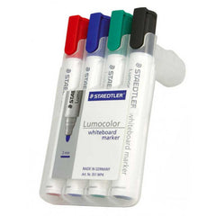 Staedtler 351 White Board marker Bullet tip wallet of 4 color - Al Masam Stationery LLC