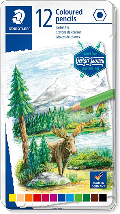 Staedtler 146C Coloured pencil permanent  Metal - (Pack of 12) - Al Masam Stationery LLC Main image