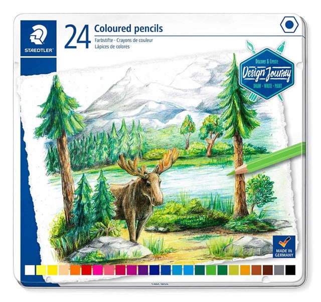 Staedtler 146C Coloured pencil permanent  Metal - (Pack of 24) - Al Masam Stationery LLC Main image