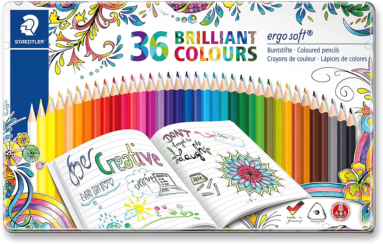 Staedtler 157-M36JB Ergosoft Color Pencil Metal - Al Masam Stationery LLC Main image