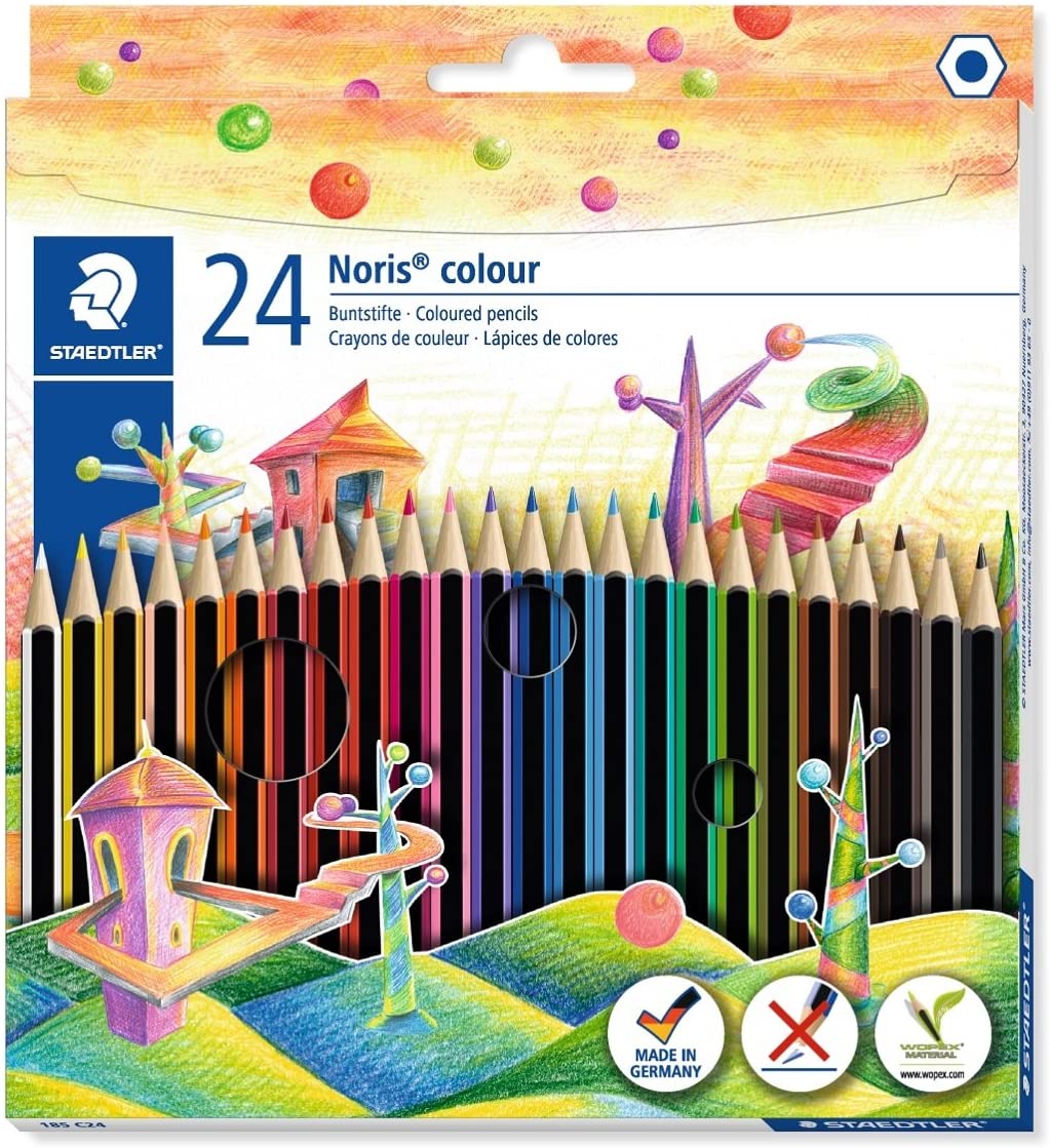 Staedtler 185-C Noris Colour pencils - (24 Pcs) - Al Masam Stationery LLC Main image