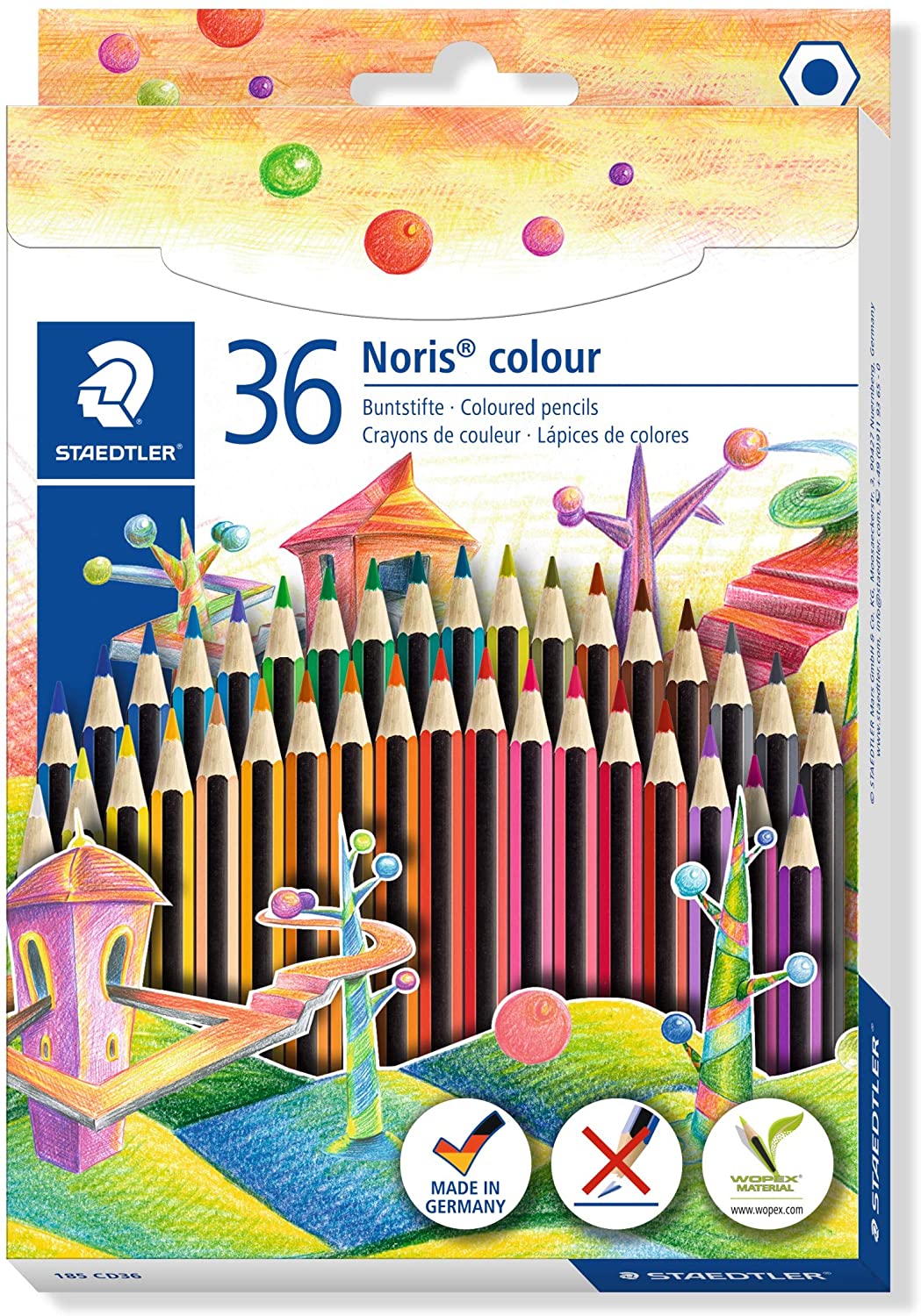 Staedtler 185-C Noris Colour pencils - (36 Pcs) - Al Masam Stationery LLC Main image