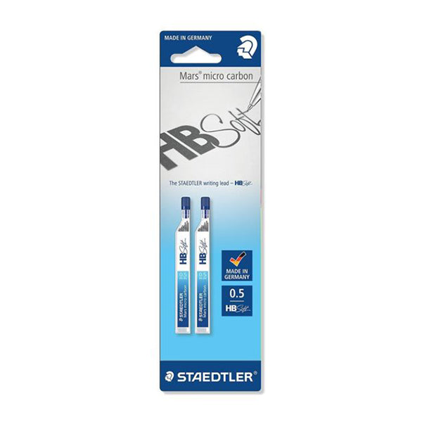 Staedtler 250-05-BB Mars HB 0.5mm soft writing lead in a close-up view, showcasing its fine tip and smooth texture. Main image