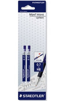 Staedtler 250-07-HB Mech pencil lead 0.7 Blister of 2 Tubes - Al Masam Stationery LLC Main image
