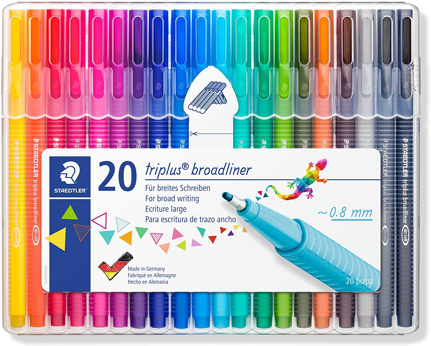 Staedtler 338 Triplus broadliner set 20 Colors - Al Masam Stationery LLC Main image