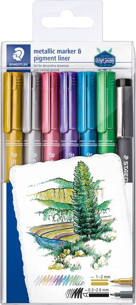 Staedtler 8323 Mettalic Marker - Al Masam Stationery LLC Main image