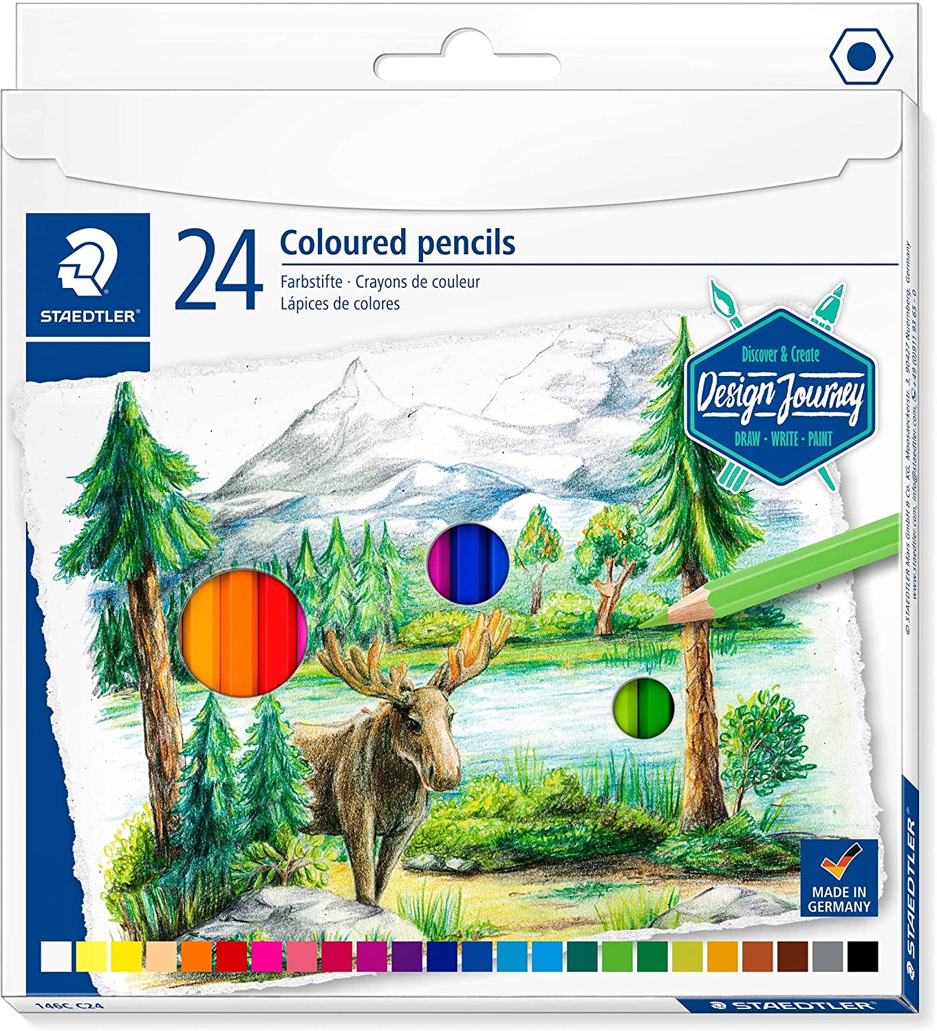 Staedtler Coloured pencils aquarell (Pack of 24) - Al Masam Stationery LLC Main image