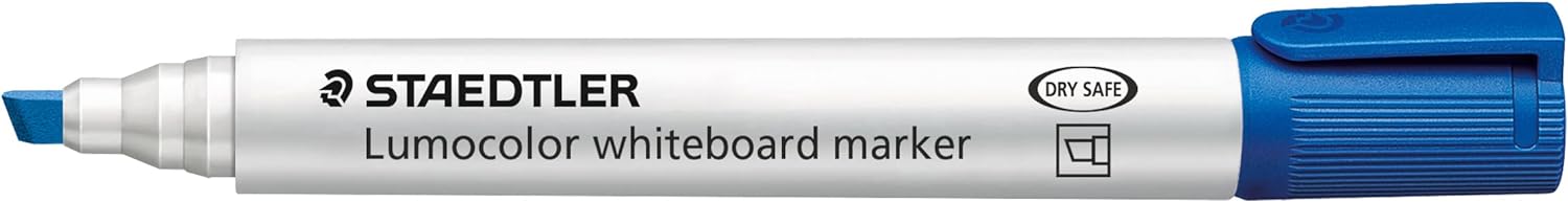 Staedtler Lumocolor Chisel Tip White Board Marker-(BLUE) Secondary image