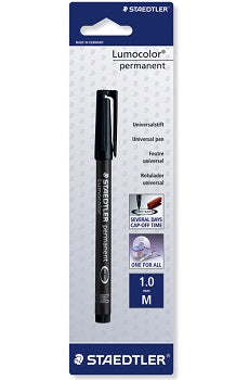 Staedtler Lumocolor Permanent Medium Black(317-9BKDA) - Al Masam Stationery LLC Main image