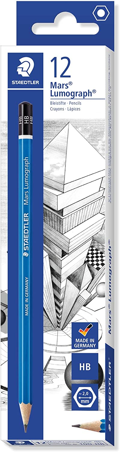 Staedtler Mars Lumograph Pencil 100B-HB - Al Masam Stationery LLC Main image
