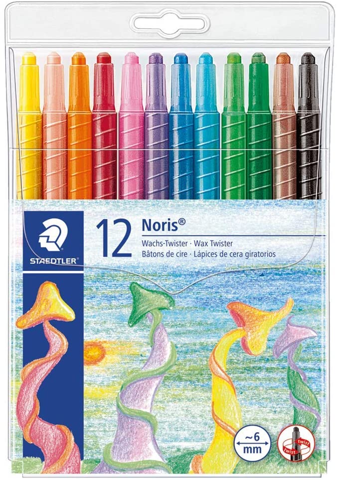 Staedtler 221-NWP Noris Club Twistable Crayons Set of 12 Colors - Al Masam Stationery LLC Main image