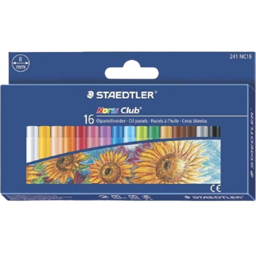 Staedtler 241-NC16 Noris Club Oil Pastels Set of 16 Colors - Al Masam Stationery LLC Main image