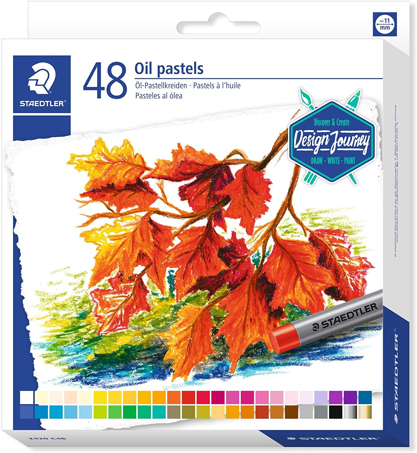 Staedtler 2420-C48 Oil pastels - Al Masam Stationery LLC Main image
