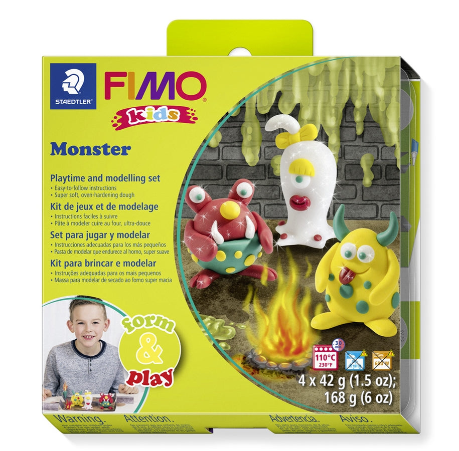 Fimo Kids Modelling Clay Form & Play Monster - Al Masam Stationery LLC Main image