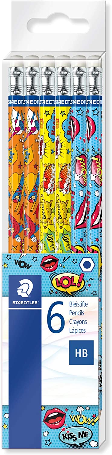 Staedtler 172 COT Graphite Pencils Comic Blister of 6 pcs - Al Masam Stationery LLC Main image