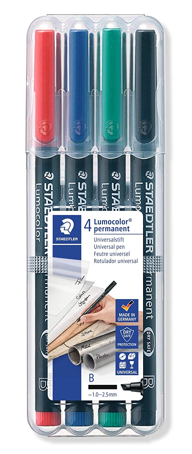 Staedtler 314-WP4-B Lumocolor OHP Permanent Pen Broad Secondary image