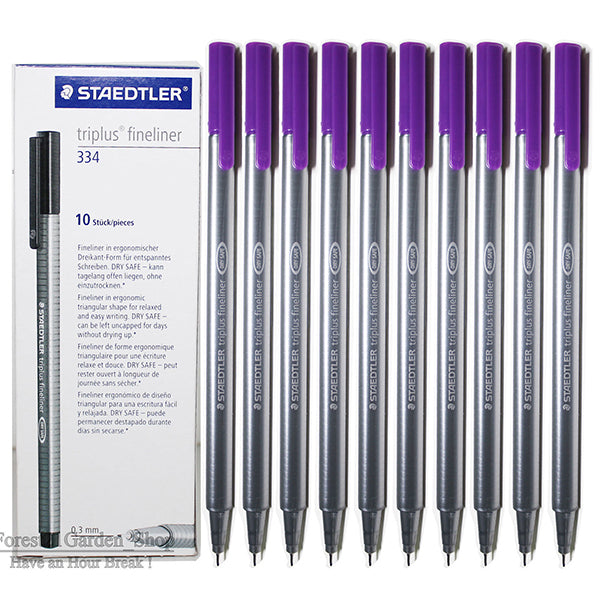 Staedtler 334-06 Triplus fineliner Violet - Al Masam Stationery LLC Main image