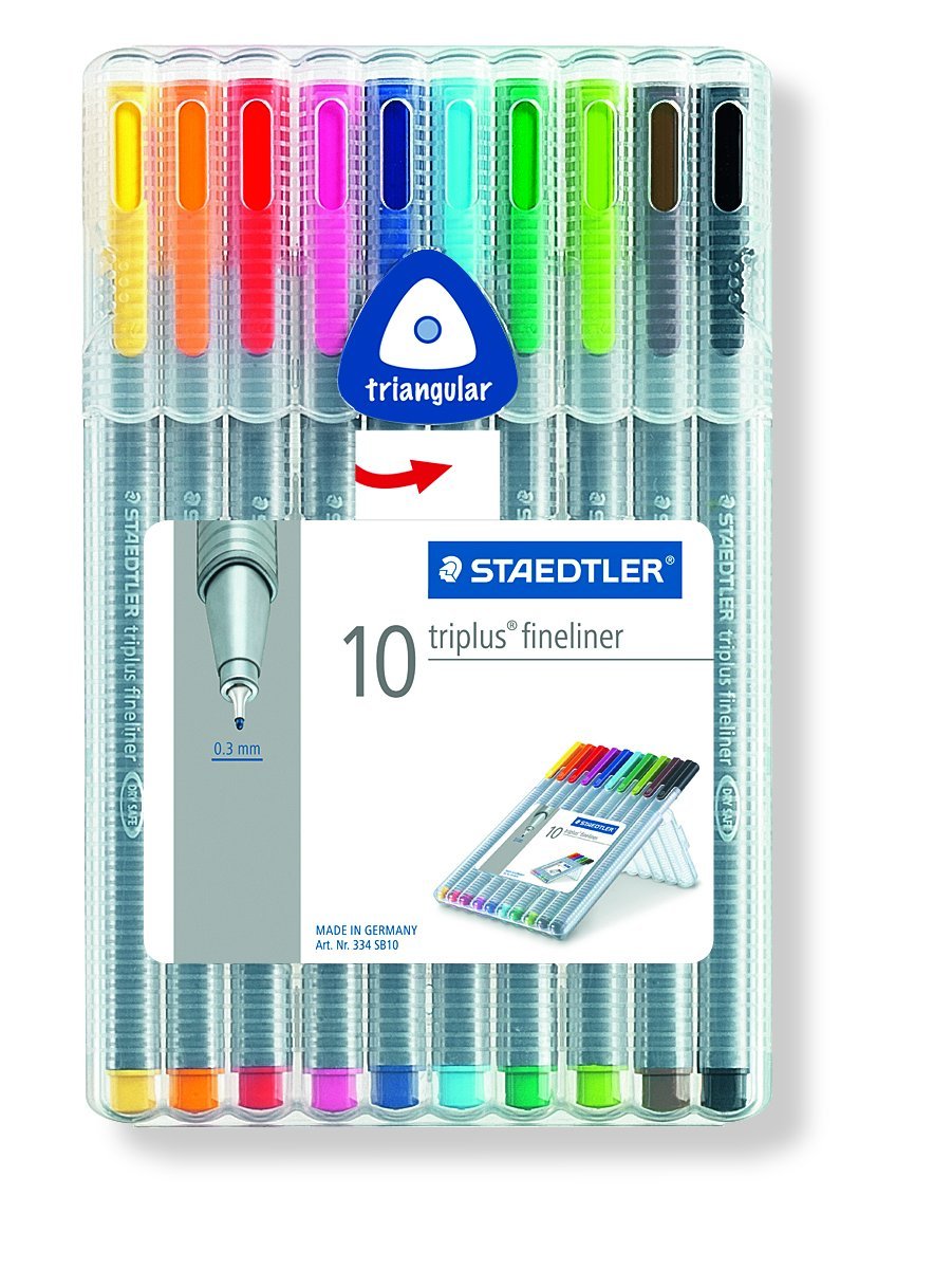 Staedtler 334 Triplus fineline - (10 Pcs) - Al Masam Stationery LLC Main image