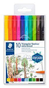 Staedtler 338-TB10C extra Triplus Fineliner Staedt Pc - Al Masam Stationery LLC Main image