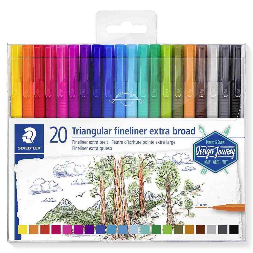 Staedtler 338-TB20C extra Triplus Fineliner Staedt Pc - Al Masam Stationery LLC Main image
