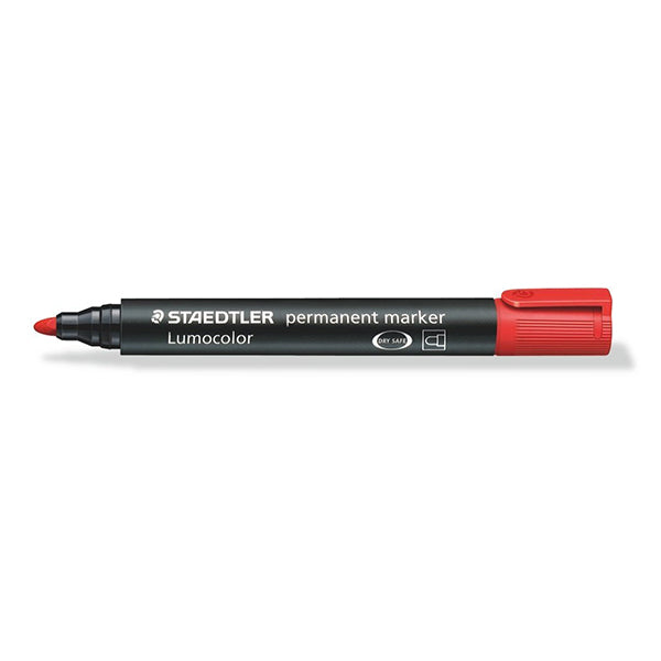 Staedtler 352 Permanent marker Bullet tip - Red - Al Masam Stationery LLC Main image