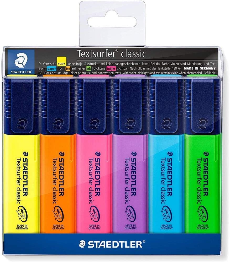 Staedtler 364 Textsurfer Highlter Pack of 6 - Al Masam Stationery LLC Main image
