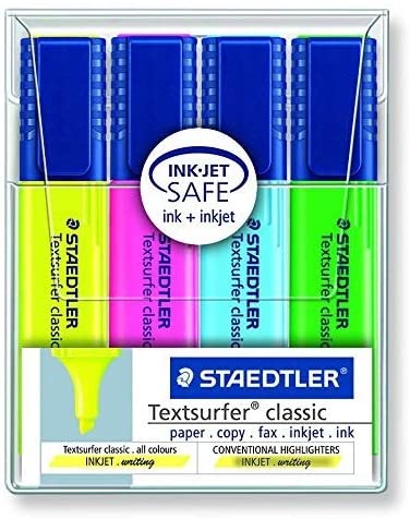 Staedtler 364 Textsurfer Highlter Wallet of 4 Color - Al Masam Stationery LLC Main image
