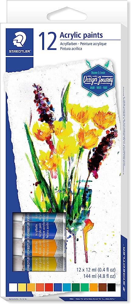 STAEDTLER 8500 C12 Karat Acrylic Paint Tube - Al Masam Stationery LLC Main image