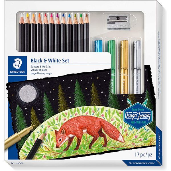 STAEDTLER Design Journey Black & White Set - Al Masam Stationery LLC Main image