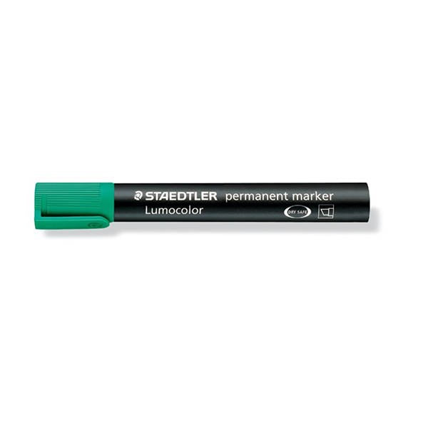 Staedtler Permanent marker Chisel Tip Green - Al Masam Stationery LLC Main image