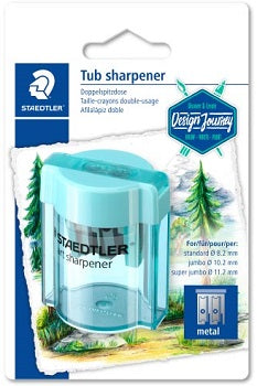 Staedtler Tub sharpener 2Hole Blister pack - Al Masam Stationery LLC Main image