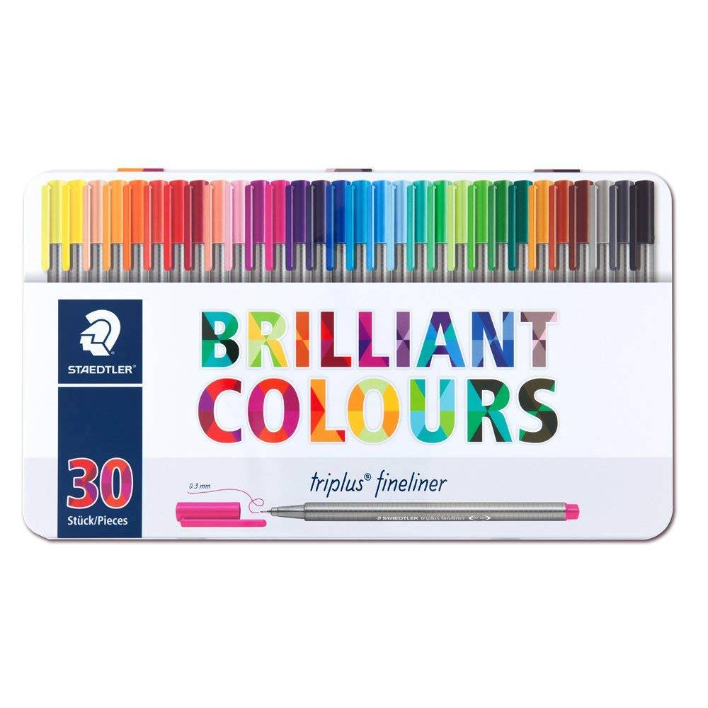 Staedtler 334-M Triplus fineliner Metal - Al Masam Stationery LLC Main image