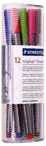 Staedtler 334 Triplus fineliner - Pack of 12) - Al Masam Stationery LLC Main image