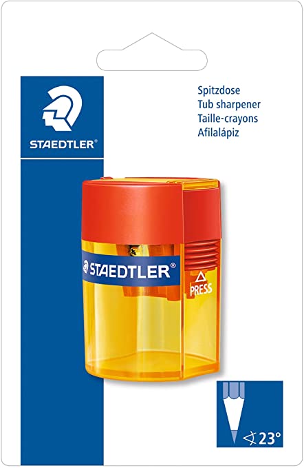 Staedtler 512-006 Double Hole Tub Sharpner Transparent - Al Masam Stationery LLC Main image