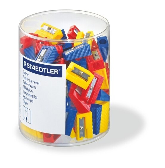 Staedtler Single-hole plastic sharpner 510-50KP100 - Al Masam Stationery LLC Main image