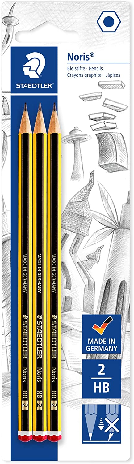 Staedtler Noris pencils HB, Blister Pack of 3 pcs - Al Masam Stationery LLC Main image