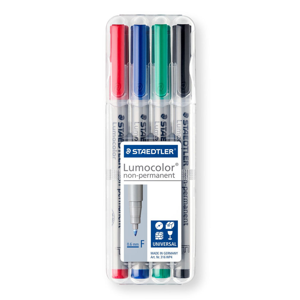 Staedtler 316-WP4-F Lumocolor OHP Non Permanent Marker Pen - Al Masam Stationery LLC