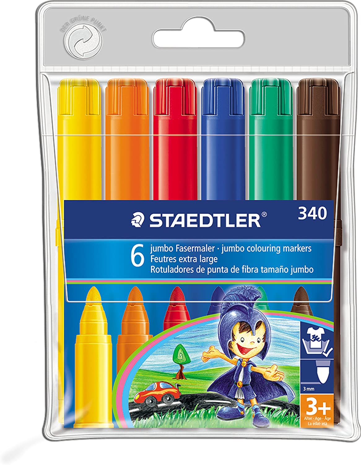 Staedtler 340 Fiber tip Pen Jumbo - Al Masam Stationery LLC Main image