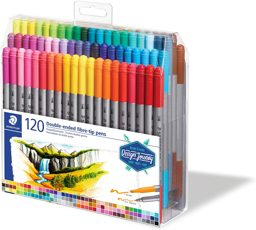 Staedtler Double-end fibre-tip pens - (Pack of 120) - Al Masam Stationery LLC