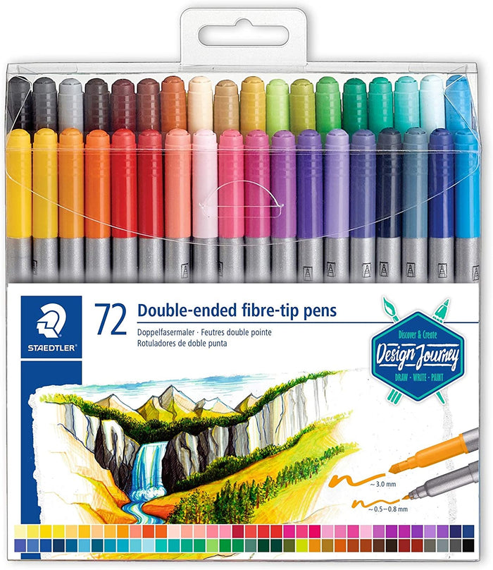 Staedtler Double-end fibre-tip pens - (Pack of 72) - Al Masam Stationery LLC