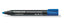 Staedtler permanent marker with round tip, black ink, shown with cap off and fine writing point visible on white background.