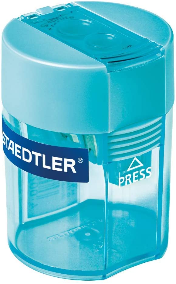 Staedtler 512-006 Double Hole Tub Sharpner Transparent - Al Masam Stationery LLC Main image